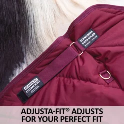 Adjusta-Fit Dura-Nylon Cutback Zenith Leg Strap Horse Stable Blanket - Heavyweight -Schneiders Shop 10481 feature c overlay