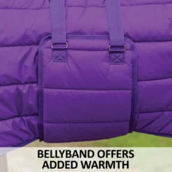 Adjusta-Fit Dura-Nylon Cutback Original Bellyband Horse Stable Blanket - Heavyweight -Schneiders Shop 10483 feature f overlay