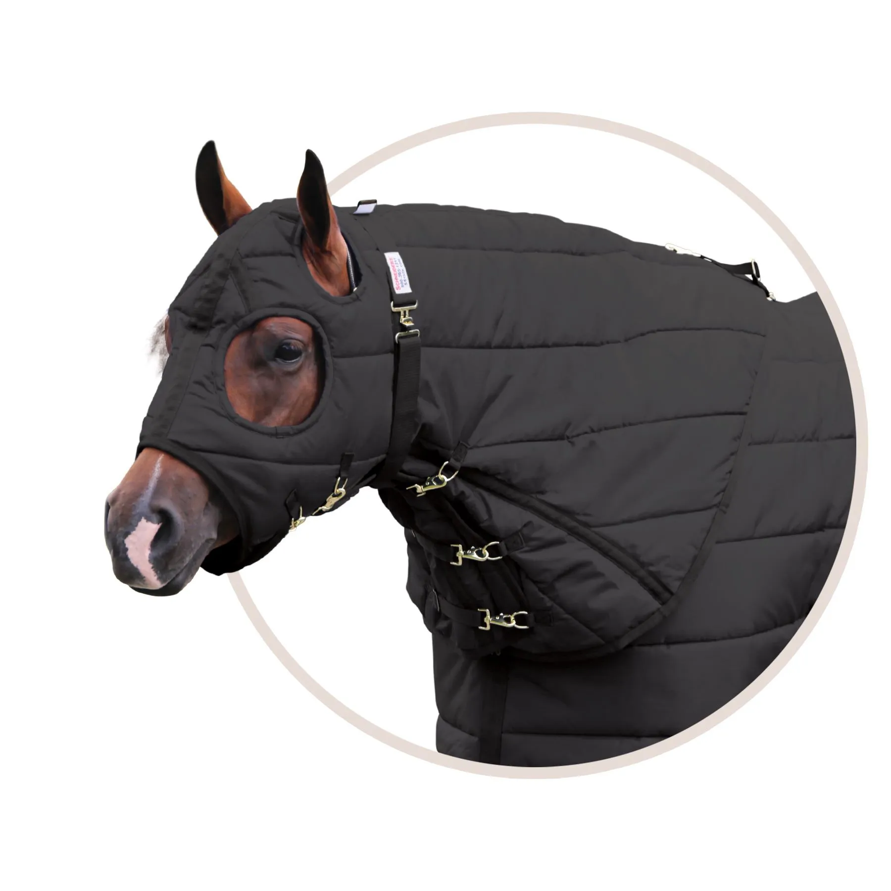 Dura-Nylon Original Horse Stable Blanket Hood 6 Dura-Nylon Original Horse Stable Blanket Hood - Image 6
