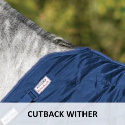 Adjusta-Fit Dura-Nylon Cutback Westcoast Leg Strap Horse Stable Blanket - Medium Weight -Schneiders Shop 10485 feature b overlay