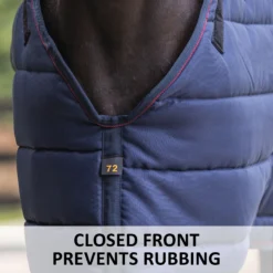 Adjusta-Fit SuperQuilt Cutback Leg Strap Horse Stable Blanket - Extra Heavyweight -Schneiders Shop 14009 feature g overlay