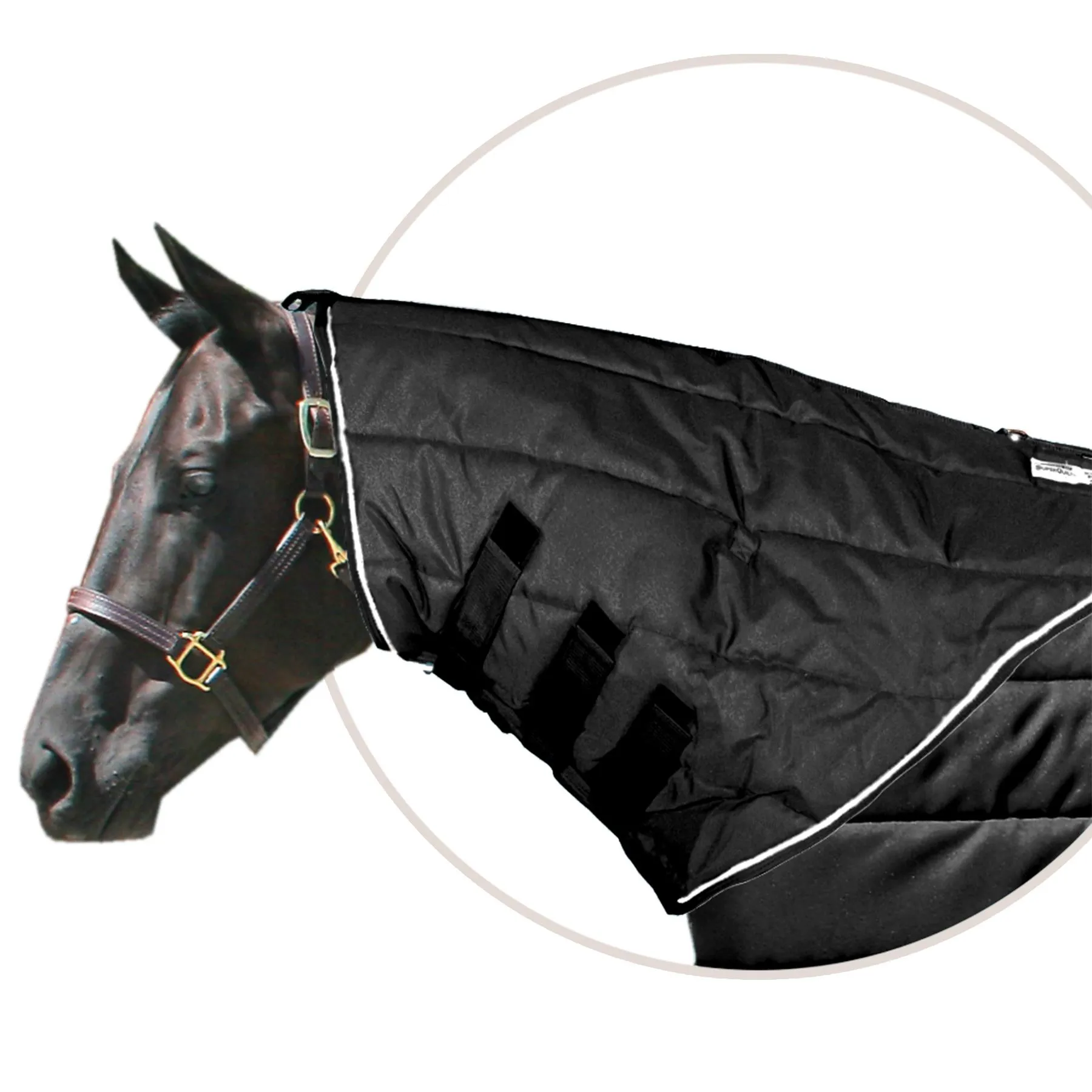 SuperQuilt 1200D Horse Stable Blanket Neck Cover For Horses 4 SuperQuilt 1200D Horse Stable Blanket Neck Cover For Horses - Image 4