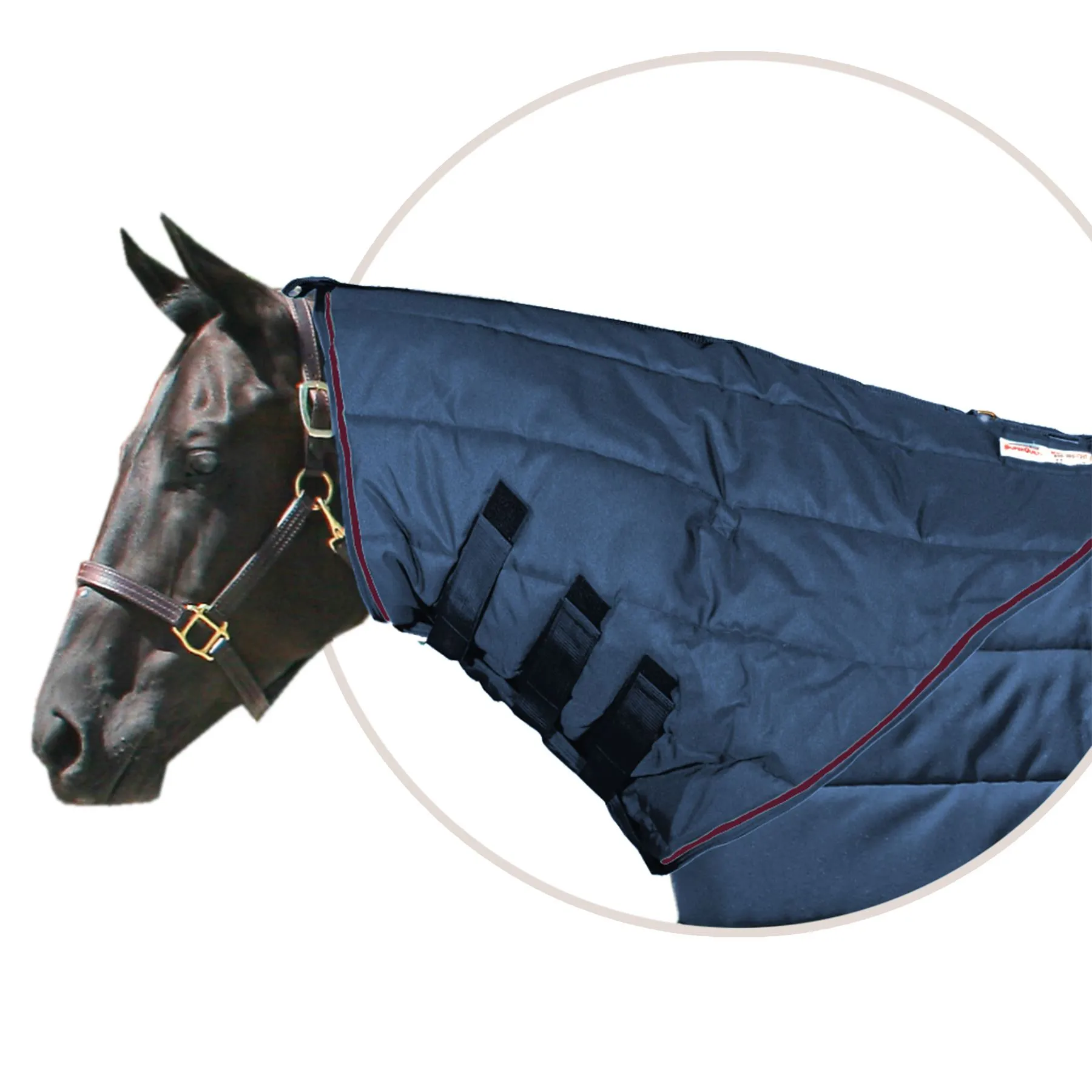 SuperQuilt 1200D Horse Stable Blanket Neck Cover For Horses 2 SuperQuilt 1200D Horse Stable Blanket Neck Cover For Horses - Image 2