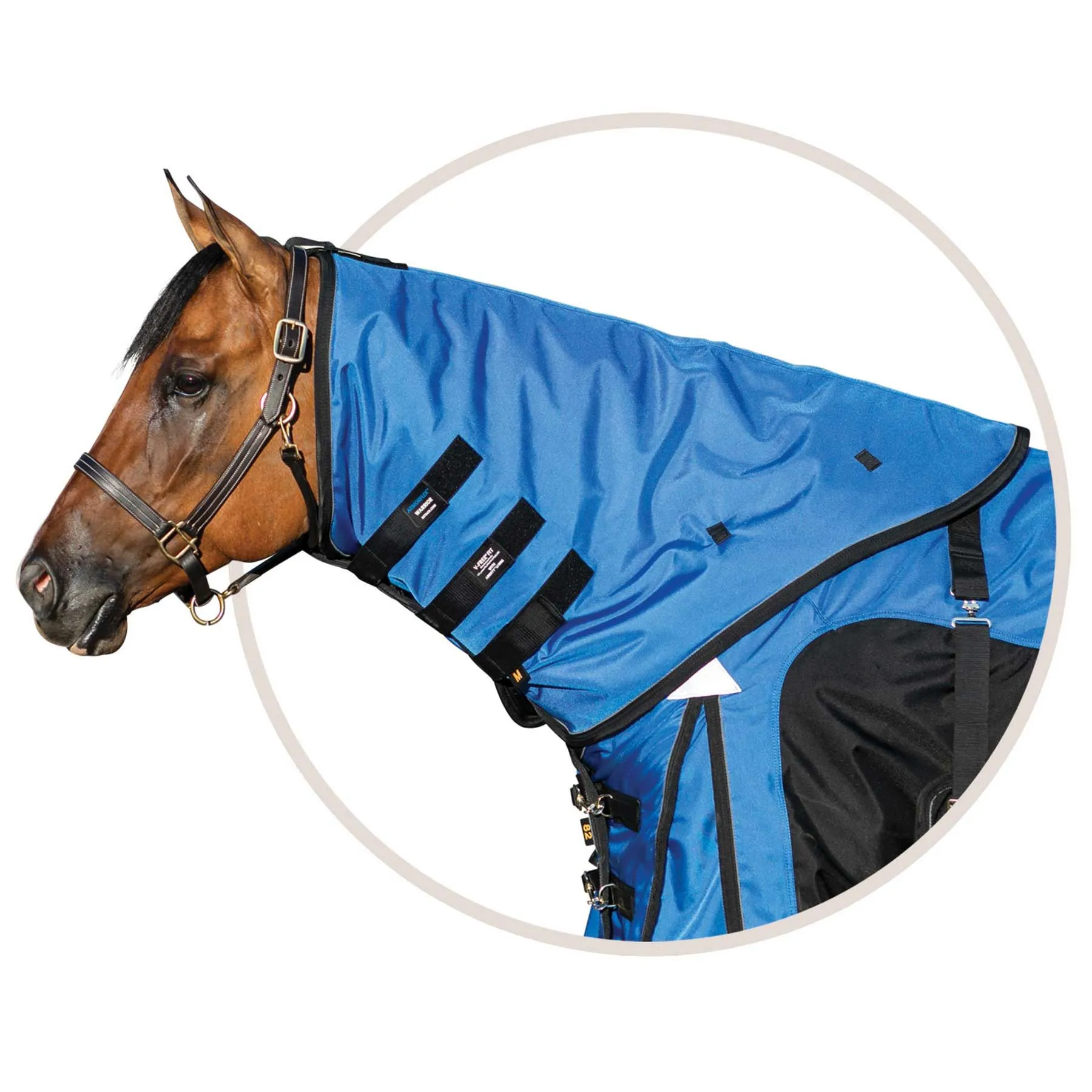 ARMORFlex® Warrior V-Free® Wither Relief 220g Medium Weight Turnout Blanket Neck Cover 5 ARMORFlex® Warrior V-Free® Wither Relief 220g Medium Weight Turnout Blanket Neck Cover - Image 5
