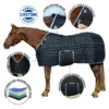 Adjusta-Fit Tekno-Quilt V-Free Bellyband Horse Stable Blanket - Heavyweight
