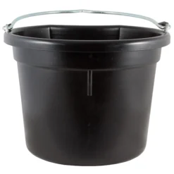 Dura-Tech® Platinum Flatback 20 Quart Bucket -Schneiders Shop 35344 black