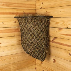Easy-Up® Corner Hay Feeder Frame With Net -Schneiders Shop 41364 black