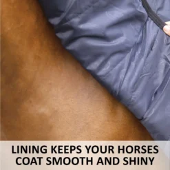 Adjusta-fit Dura-nylon V-free Westcoast Combo Medium Weight Horse Stable Blanket -Schneiders Shop 41638 feature e overlay