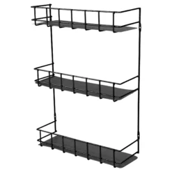 Easy-Up® 3 Tier Wire Basket Rack -Schneiders Shop 41701 black