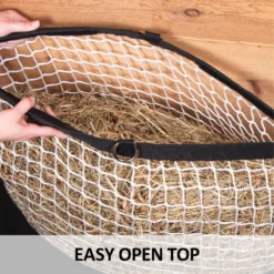 Dura-Tech® Easy Open 1.25" Slow Feed Knotless Hay Net -Schneiders Shop 41816 feature b overlay