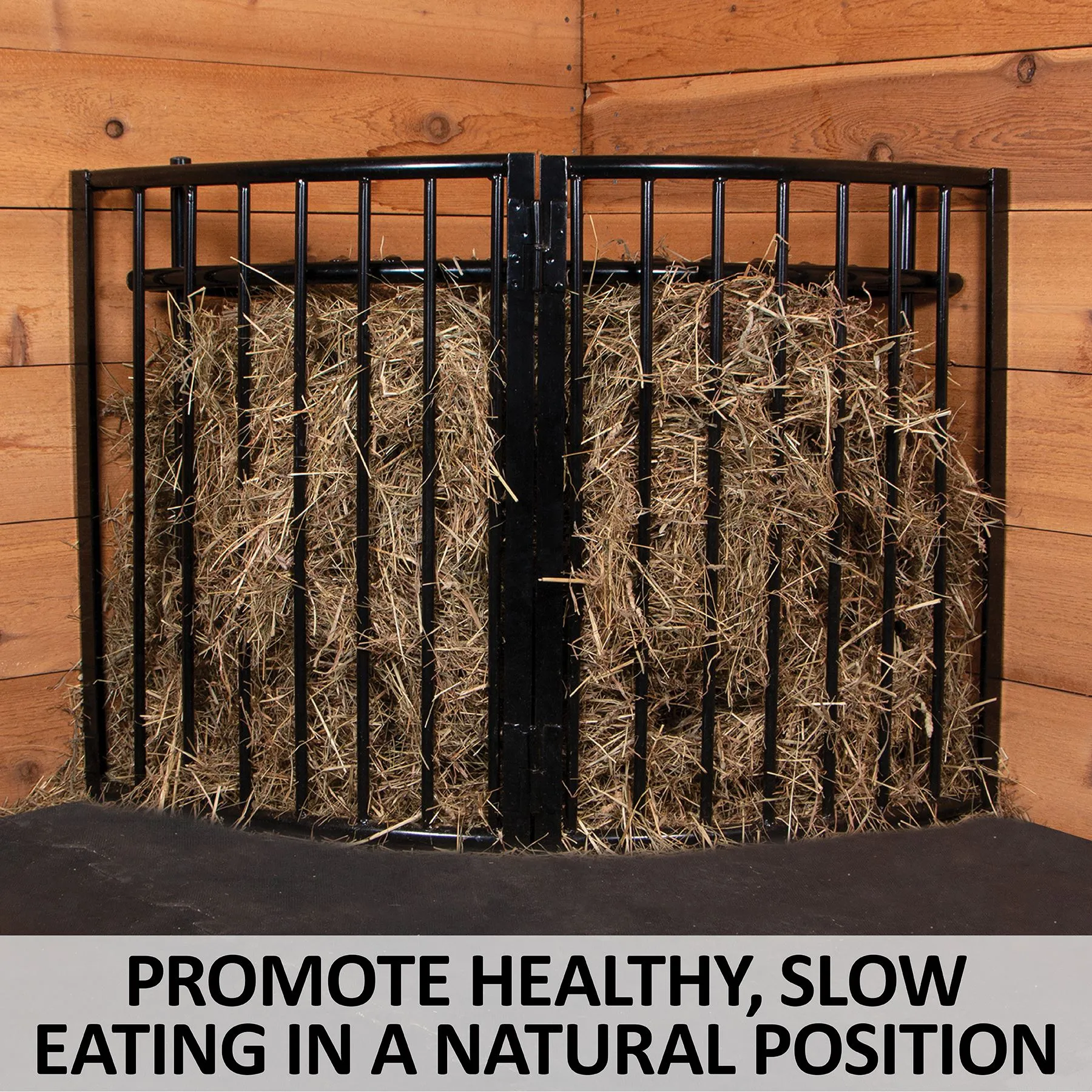 Easy-Up® Slow Feed Corner Floor Hay Rack 2 Easy-Up® Slow Feed Corner Floor Hay Rack - Image 2