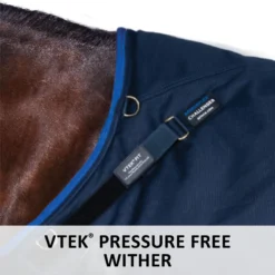 ARMORFlex® Challenger VTEK® Wither Relief Adjusta-Fit® 220g Medium Weight Youngster Turnout Blanket -Schneiders Shop 42778 feature c overlay