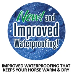 StormShield® Contour Collar No Chew Surcingle 220g Medium Weight Turnout Blanket -Schneiders Shop 42843 feature e overlay