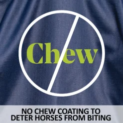 StormShield® Contour Collar No Chew Surcingle 220g Medium Weight Turnout Blanket -Schneiders Shop 42843 feature f overlay