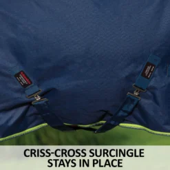 StormShield® Contour Collar No Chew Surcingle 220g Medium Weight Turnout Blanket -Schneiders Shop 42843 feature i overlay