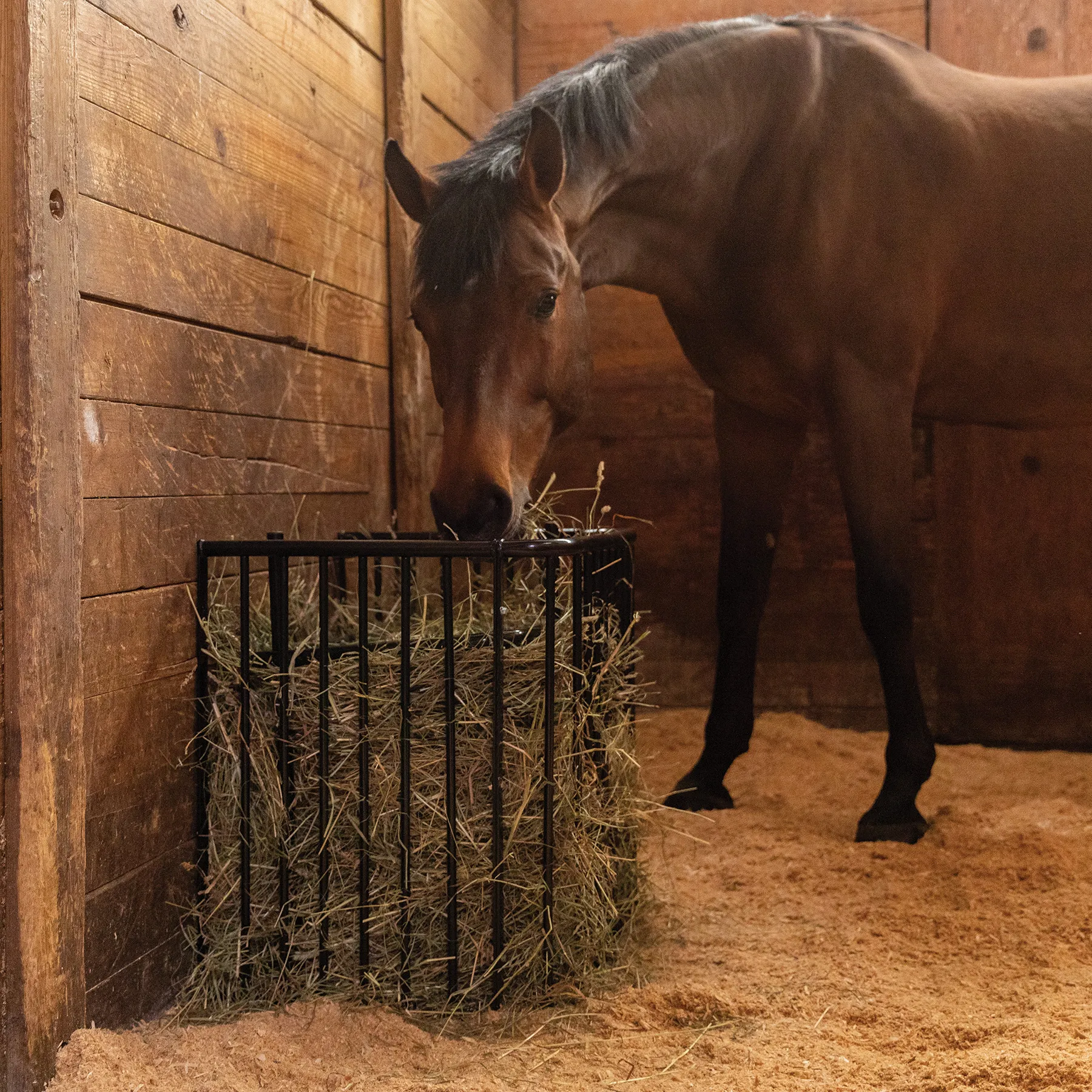 Easy-Up® Flat Wall Slow Feed Floor Hay Rack 8 Easy-Up® Flat Wall Slow Feed Floor Hay Rack - Image 8