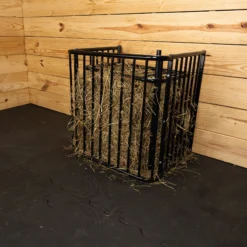 Easy-Up® Flat Wall Slow Feed Floor Hay Rack 17 Easy-Up® Flat Wall Slow Feed Floor Hay Rack -Schneiders Shop 44243 black