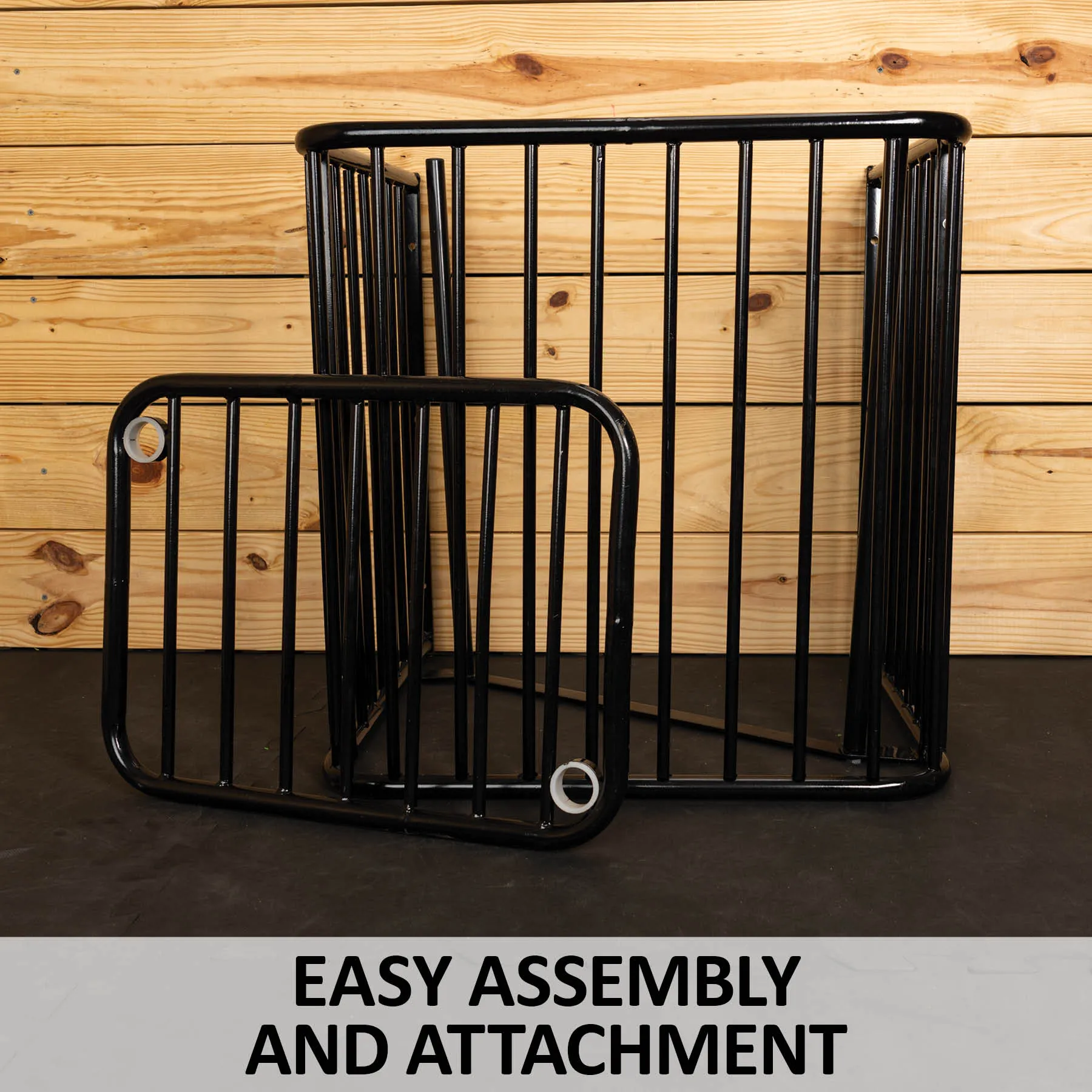 Easy-Up® Flat Wall Slow Feed Floor Hay Rack 6 Easy-Up® Flat Wall Slow Feed Floor Hay Rack - Image 6