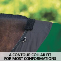 StormShield® Contour Collar SilverTek™ Surcingle 220g Medium Weight Turnout Blanket -Schneiders Shop 44658 feature b overlay