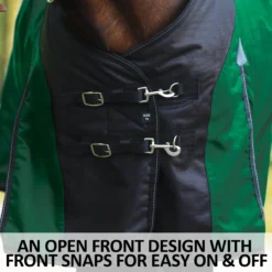 StormShield® Contour Collar SilverTek™ Surcingle 220g Medium Weight Turnout Blanket -Schneiders Shop 44658 feature g overlay