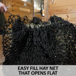 Schneiders® Dura-Tech® Load-Flat Easy Fill Slow Feed Hay Net -Schneiders Shop 44682 feature b overlay