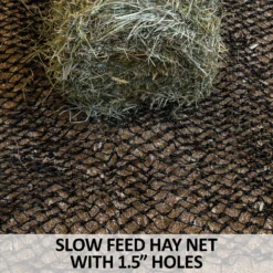 Schneiders® Dura-Tech® Load-Flat Easy Fill Slow Feed Hay Net -Schneiders Shop 44682 feature c overlay