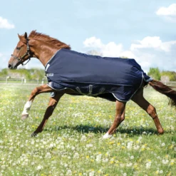 Horseware® Rambo® Original Medium Weight Turnout Blanket With Leg Arches -Schneiders Shop 45343 alt b