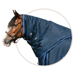 ARMORFlex® Challenger V-Free® Wither Relief Adjusta-Fit® 220g Medium Weight Draft Turnout Blanket Neck Cover -Schneiders Shop 45717 navy